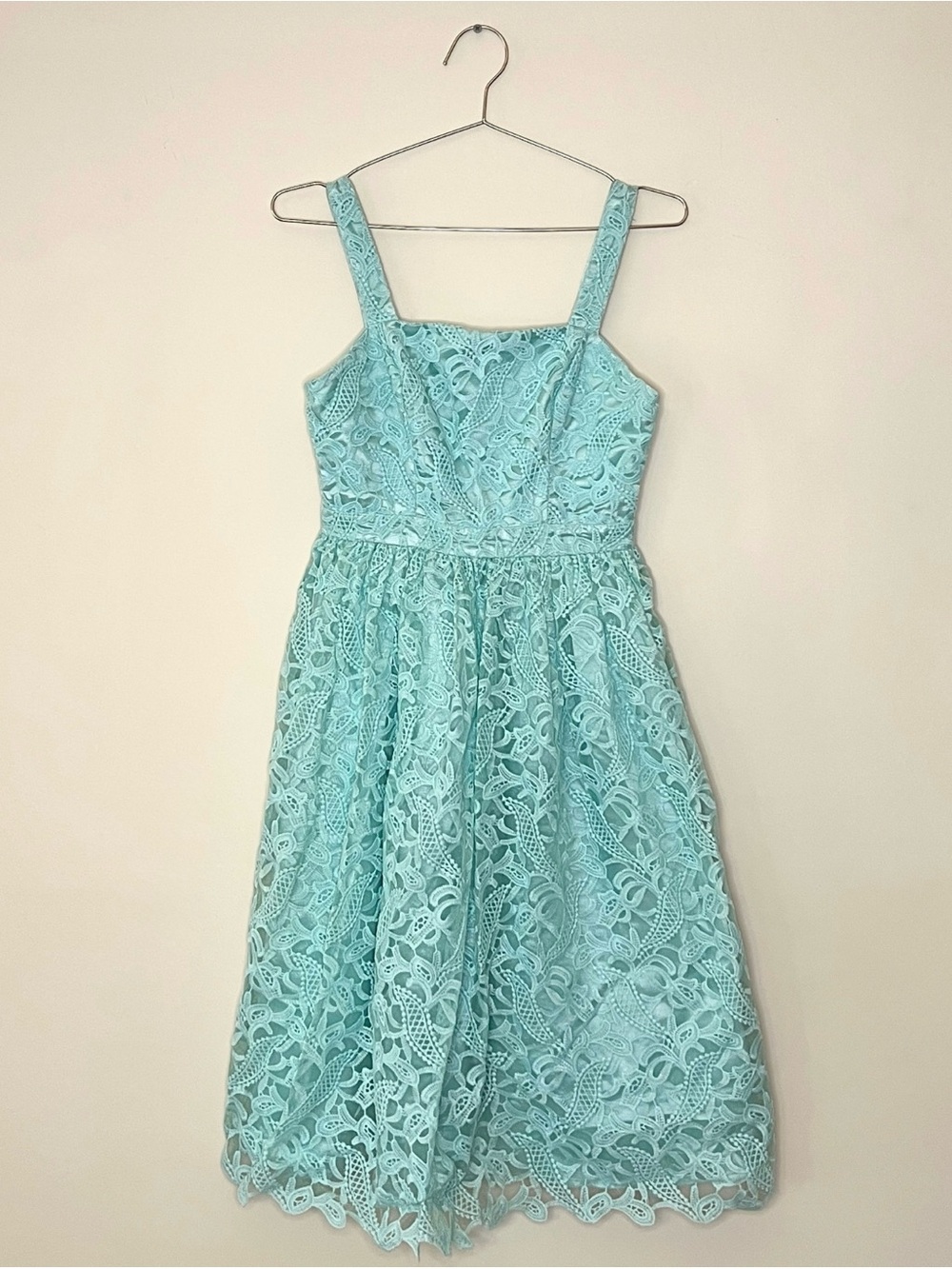 🩵 Dreamy Vintage Seafoam Lace Dress 🩵
